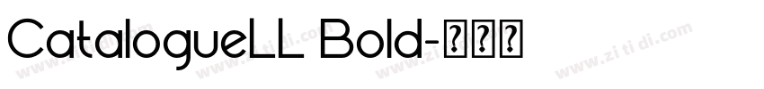 CatalogueLL Bold字体转换